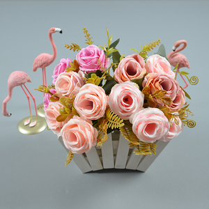 Flor artificial hecha a mano decoración paquete <span class=keywords><strong>Rosa</strong></span> fabricante Venta Directa boda hogar jardín <span class=keywords><strong>restaurante</strong></span> decoración rosas - Product Image 1