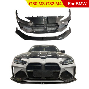 Parachoques Delantero de Fibra de Carbono Seca Personalizado para BMW M3 M4 G80 G82 2021+, Kit de Carrocería con Rejilla y Labio de Parachoques Delantero de Carbono - Product Image 1