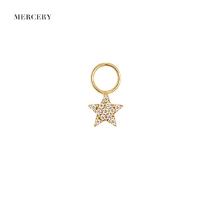 Mercery Forecast Personal isierte Anhänger OEM ODM Pearl Custom Schmuck Zubehör Finden 14K Solid Gold Jewel ri Ohrring Diy Charm