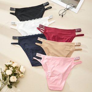 Perizoma Sexy in Pizzo Europeo e Americano da <span class=keywords><strong>Donna</strong></span>, Puro e Seducente, con Fiori Intagliati, Vita Media, Strass e Fodera in Cotone Traspirante - Product Image 2