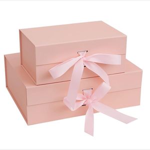 Black Ribbon <b>Paper</b> Box Foldable Magnetic Gift <b>Paper</b> Box Clothes Shoe Cosmetic Ribbon <b>Paper</b> Gift Box - Product Image 3