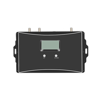 Penguat Sinyal Seluler GSM LTE Dual Band 2G/4G/5G Hitam dengan Gain 70dB Jangkauan 1800m