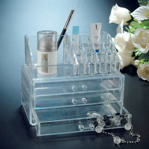 Trang điểm rõ ràng Acrylic mỹ phẩm lưu trữ hộp trang điểm chủ trang điểm đồ trang sức tạo nên tổ chức/Acrylic trang sức hiển thị hộp lưu trữ - Product Image 2
