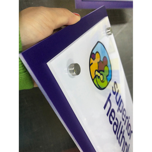 Tùy chỉnh rõ ràng Acrylic đứng paperweight Tên tấm bàn in thăng hoa logo ảnh Acrylic khối hiển thị - Product Image 5