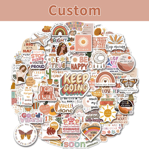 Pegatinas de afirmación positiva autoadhesivas personalizadas para Journa Cup Phone Laptop Craft vinilo impermeable pegatina de PVC - Product Image 3