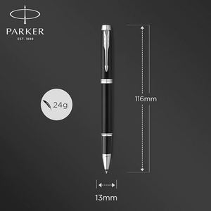 Stylo en métal à signature neutre pour le bureau, l'école et les cadeaux, logo personnalisable, article promotionnel - Product Image 1
