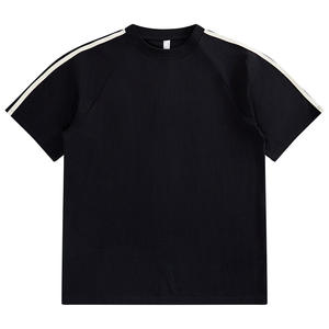 Camiseta de algodón de talla grande de 240gsm para hombre de alta calidad, cuello redondo liso, impresión Digital personalizada - Product Image 1