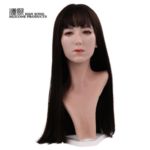 Cabeza de simulación de silicona modelo <span class=keywords><strong>TC28</strong></span>, sombrero y joyería, bufanda de exhibición, accesorios, exhibición de peluca - Product Image 2