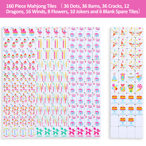 Tuiles <span class=keywords><strong>de</strong></span> <span class=keywords><strong>Mahjong</strong></span> Américaines en Mélamine « Joyeux Anniversaire » en Gros, 160 Pièces, Ensemble <span class=keywords><strong>de</strong></span> Tuiles <span class=keywords><strong>de</strong></span> <span class=keywords><strong>Mahjong</strong></span>, Couleurs Variées, Designs Personnalisés Disponibles - Product Image 3