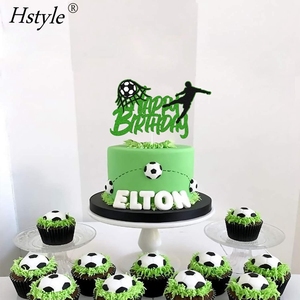 Decoración para Pastel de Fútbol, Adorno para Pastel de Feliz Cumpleaños, Copa Mundial de Fútbol de Qatar, Jugador de Fútbol, Red Deportiva, Decoración Temática de Fútbol PQ913 - Product Image 3