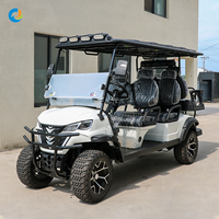 Voiturette de golf électrique Robetaa, nouvelle conception, fabriquée en usine, luxe moderne, 72V, 6 places, certification CE, à vendre