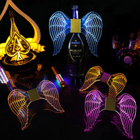 Papillon ailes d'ange RGB LED stroboscope Champagne Sparkler lumières Flash Stick Service bouteille Topper lampe pour bar ktv hôtel
