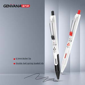 ปากกาเจลขายส่ง ความจุเยอะ หัวแบบกด 0.5 มม. สำหรับโรงเรียนและสำนักงาน ปากกาแบบกำหนดเอง หัวกระสุน ปากกาหมึกเจล - Product Image 4