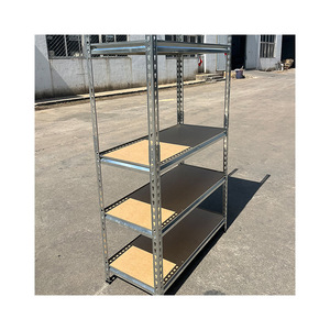 Multilayer Steel Storage Rack 4 Layer <b>Adjustable</b> Galvanized Black <b>Shelf</b> Addition - Product Image 4