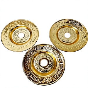 ถาดถ่านบารากุแบบพรีเมียมลายนูนสีทอง (30 ซม.) - Product Image 1