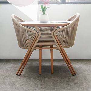 <span class=keywords><strong>Set</strong></span> Bistrot Salvaspazio per 2 Persone, Arredamento <span class=keywords><strong>da</strong></span> <span class=keywords><strong>Balcone</strong></span> 3 in 1, <span class=keywords><strong>Set</strong></span> <span class=keywords><strong>da</strong></span> Giardino in Rattan PE - Product Image 2