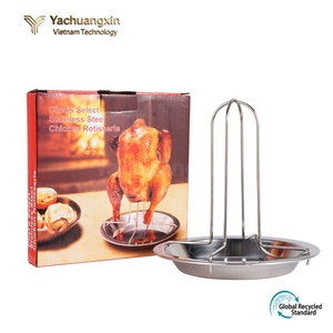 Tenedor para Asar Pollo Grueso de Acero Inoxidable para Camping al Aire Libre, con Placa Antiadherente para Asar Pollo a Leña - Product Image 6