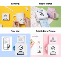 Printer foto termal Mini 2 inci portabel, mesin cetak Label tanpa tinta, Printer foto termal instan 203DPI murah
