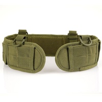 Ceinture utilitaire d'extérieur respirante en toile et alliage pour homme avec boucle à dégagement rapide, ceinture tactique réglable pour le travail et les vêtements