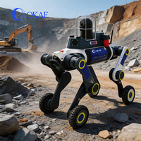 OKAF Automatischer Hindernisvermeidender Intelligenter Roboterhund Ausgestattet mit 4G-Netzwerk und Wärmebildkamera für den Bergbau