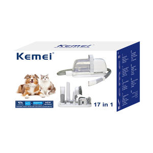 Kit de Aseo para Mascotas Kemei con Cortauñas, Recortadora y Cepillo con Aspiradora para Perros y Gatos - Product Image 4