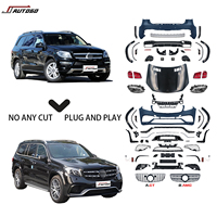 Kit de carrosserie pour Mercedes Benz GL X166 2013-2015, transformation de l'ancien modèle en nouveau, mise à niveau vers le look GLS63 AMG 2016, ensemble de pare-chocs