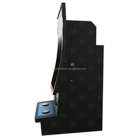 Terbaru desain paling populer 27 inci layar sentuh melengkung Monitor Led Fire Game Multi 8 in 1 Counter Top kabinet logam