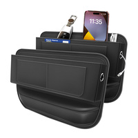 Organisateur de rangement latéral universel en cuir PU de luxe pour intérieur de voiture 2026 – Sac de rangement personnalisé pour voiture