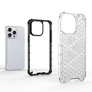Custodia per telefono a nido d'ape 4 Airbag ad angolo antiurto ibrido per PC + TPU Cover per Samsung Galaxy M35 M53 <span class=keywords><strong>M13</strong></span> - Product Image 3