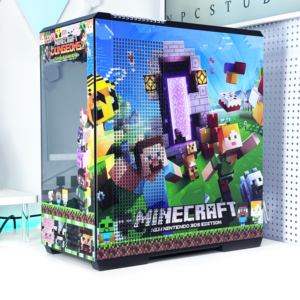<span class=keywords><strong>PC</strong></span> de bureau complet en métal ATX sur le thème de <span class=keywords><strong>Minecraft</strong></span> entièrement assemblé tout neuf prêt à l'emploi - Product Image 3