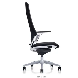 높은 뒤 사무실 의자 가구 행정상 의자 3D PU Alunimun 조정가능한 팔걸이 현대 메시 사무실 의자
