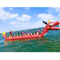 Bateau gonflable à Double ligne, équipement de jeu sur eau, loisirs, Design Dragon, cavalier d'océan, banane