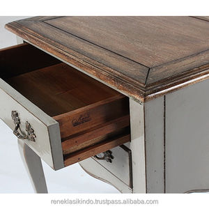 Armoire de chevet en bois 2009 de Style indonésien Vintage classique pour la décoration de la maison meubles de salon élégants - Product Image 3