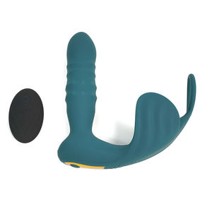 Sex Toys Voor Mannen Prostaat Massager Vibrator Vibrerende Stuwende <span class=keywords><strong>Dildo</strong></span> 'S Anale Butt Plug Met Haan Ring - Product Image 2