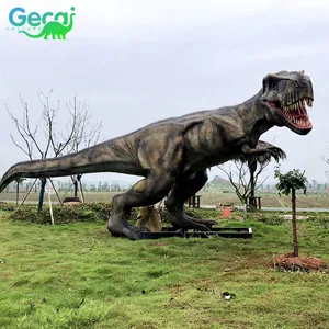 Gecai Jurassic Expo изготовленный на заказ гигантский динозавр в натуральную величину аниматронный робот rex динозавр