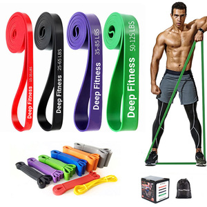 Biểu Tượng Tùy Chỉnh Nhà Phòng Tập Thể Dục Powerlifting Nhiệm Vụ Nặng Nề Cao Su Tự Nhiên Kháng Kéo Lên Kháng Ban Nhạc Cho Cơ Bắp Đào Tạo - Product Image 1