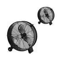 Ventilateur d'évacuation de type tambour au sol portable et économique de 20 pouces, ventilateurs industriels, ventilateur vertical