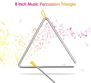 Triángulo <span class=keywords><strong>Musical</strong></span> de Percusión Educativo Disponible al por Mayor en 2025, Juguetes de Triángulo de Hierro para Niños, <span class=keywords><strong>Precio</strong></span> de Triángulo - Product Image 6
