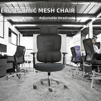 Chaise de bureau exécutive moderne en tissu ergonomique, vente en gros, fabricant |   Fauteuil de direction robuste à dossier haut, pivotant, avec accoudoirs fixes et extensibles
