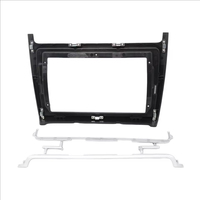 Kit de façade d'autoradio 2 DIN 9 pouces pour VW Volkswagen Polo 2011-2016, compatible grand écran, avec cadre de garniture de tableau de bord