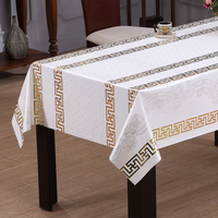 Nappe en PVC RNPT avec imprimé de brindilles botaniques dispersées et support en tissu pour tables à manger