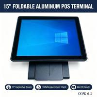 LIVERDOL TY-105 OEM ODM Fábrica Sistema POS Todo en Uno con Windows de 15 Pulgadas, Pantalla Táctil de Alto Brillo, Tecnología NFC para Uso Global
