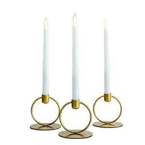 Juego de portavelas dorado recién llegado de dos elegantes soportes de Metal para decoración de suelo interior y exterior para fiesta de boda - Product Image 1