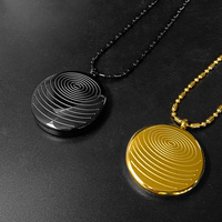 HOONNI HN 8201 2000cc Pendentif en acier inoxydable 316L argenté, science de la santé, anti-radiation, défense quantique, magnétique, EMF