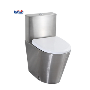 Tùy Chỉnh Công Cộng Phòng Tắm Nhà Vệ Sinh Thép Không Gỉ Một Mảnh Tầng Thường Vụ Commode Nhà Vệ Sinh Với Xe Tăng - Product Image 1