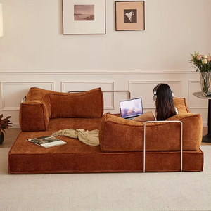 Sofá Cama Modular de Tela de Pana Comprimida de Alta Calidad, Totalmente Desmontable y Lavable, Conjunto de Muebles Seccionales para Sala de Estar - Product Image 3