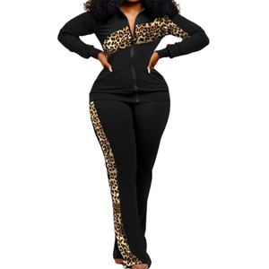 Nouvel Ensemble de Vêtements de Sport Femme d'Automne, Jogging Imprimé à Manches Longues, Blouson Zippé Manteau et Pantalon Slim, Deux Pièces pour Femme - Product Image 6