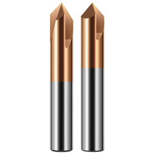 Fresa de biselado sólida de 45 y 90 grados con recubrimiento de AlTiN/TiN para metal, compatible con personalización ODM/OEM, 6 mm - Product Image 2