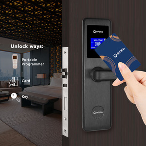 Sistema de Cerradura Electrónica Inteligente RFID RF para Puertas de Hotel con Tarjeta de Seguridad E4431 de Acero Inoxidable, Certificado ANSI para Pruebas contra Incendios - Product Image 2