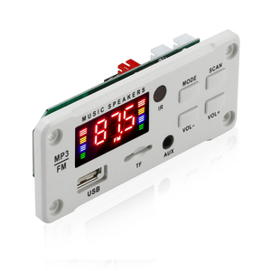 50W Hands-free DIY MP3 Bảng Giải Mã <span class=keywords><strong>Bluetooth</strong></span> 5.0 USB FM AUX 3.5mm TF Đài phát thanh xe âm nhạc loa 12V DC âm thanh tính năng ghi âm - Product Image 2